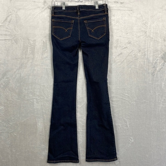 Bullhead Women's Jeans 7 Long Slim Boot Dark Wash Stretch Denim Low Rise Y2K - Picture 11 of 15